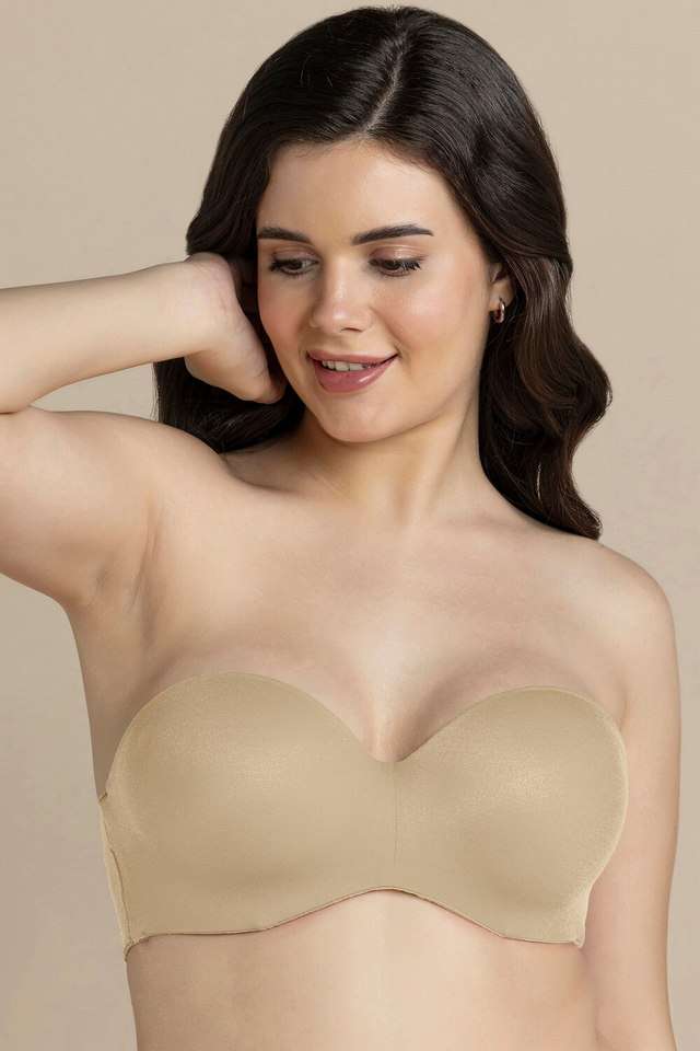 Non-Wired-Strapless-Lightly-Padded-Women-s-Bra
