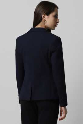 Solid-Polyester-Regular-Fit-Women-s-Blazer