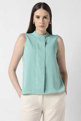 van heusen Solid Polyester Collared Women's Top-picture-33