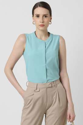 van heusen Solid Polyester Round Neck Women Top-picture-24