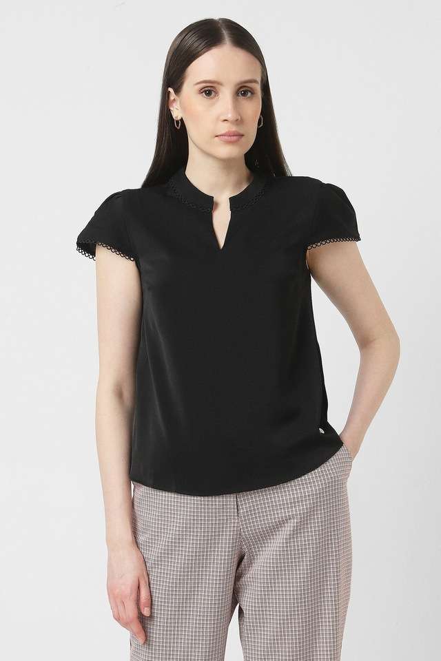 van heusen Solid Blended Fabric Formal Wear Women's Blouse-picture-12