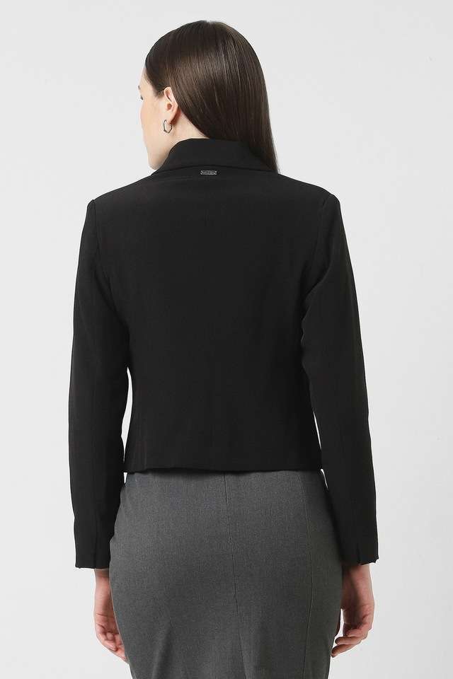 Solid-Blended-Fabric-Slim-Fit-Women-s-Formal-Wear-Blazer