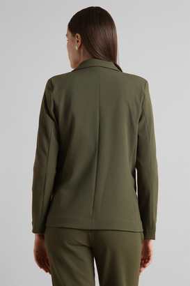 Solid-Polyester-Regular-Fit-Women-s-Blazer