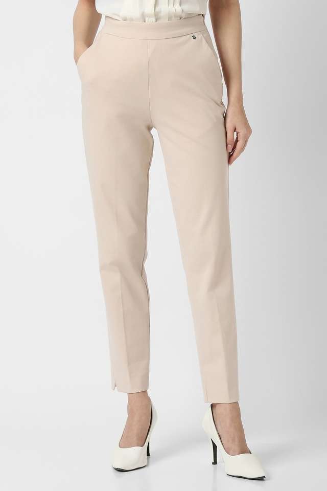 van heusen Solid Slim Fit Blended Fabric Women's Formal Wear Pants-picture-22
