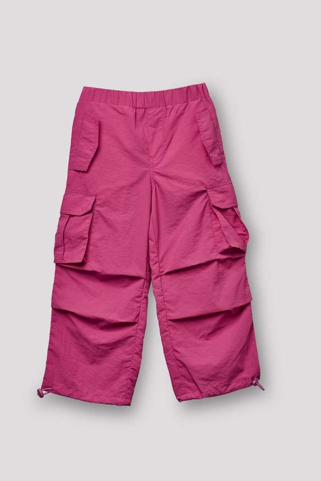 Solid-Polyester-Regular-Fit-Girls-Trousers