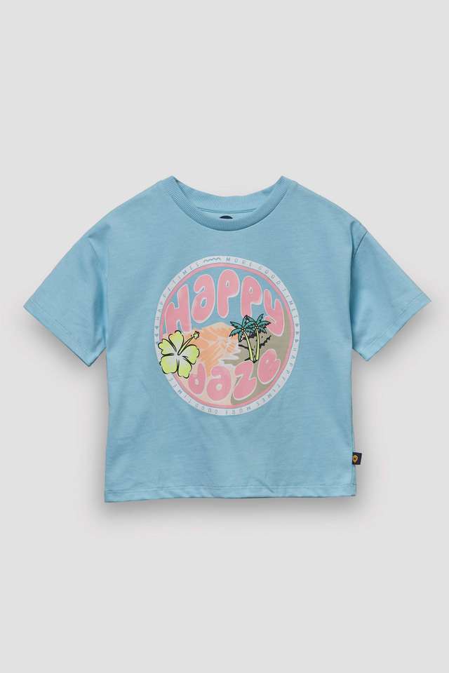 Graphic-Print-Cotton-Round-Neck-Girls-Top