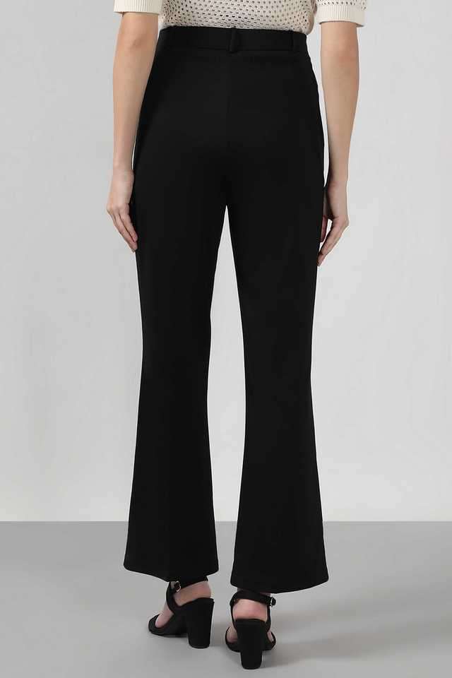 Solid-Polyester-Bootcut-Fit-Women-s-Pants