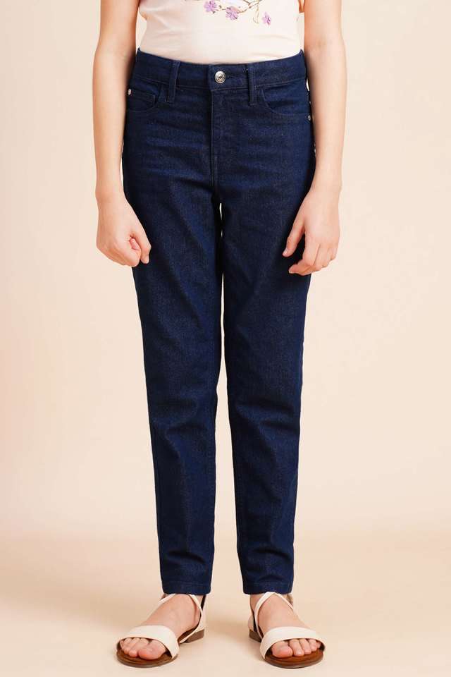 Solid-Cotton-Slim-Fit-Girls-Jeans