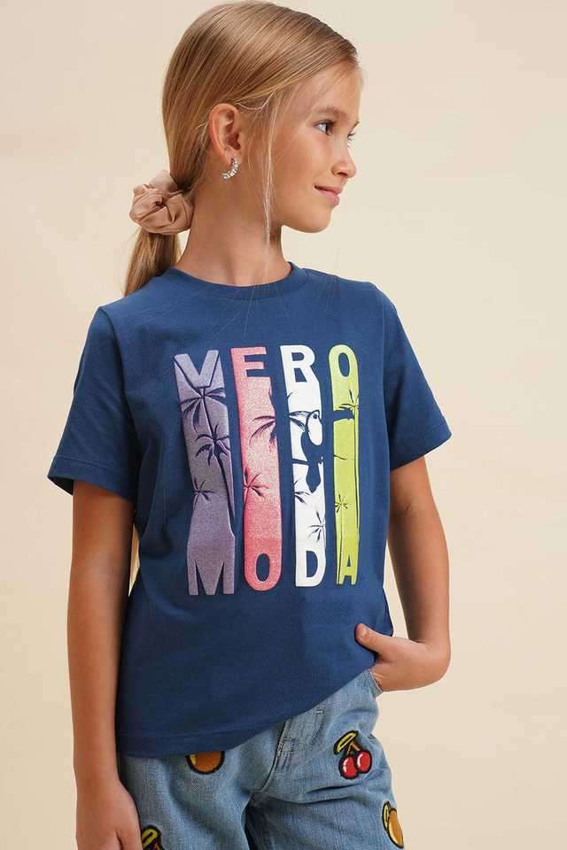 Graphic-Print-Cotton-Round-Neck-Girls-T-Shirt