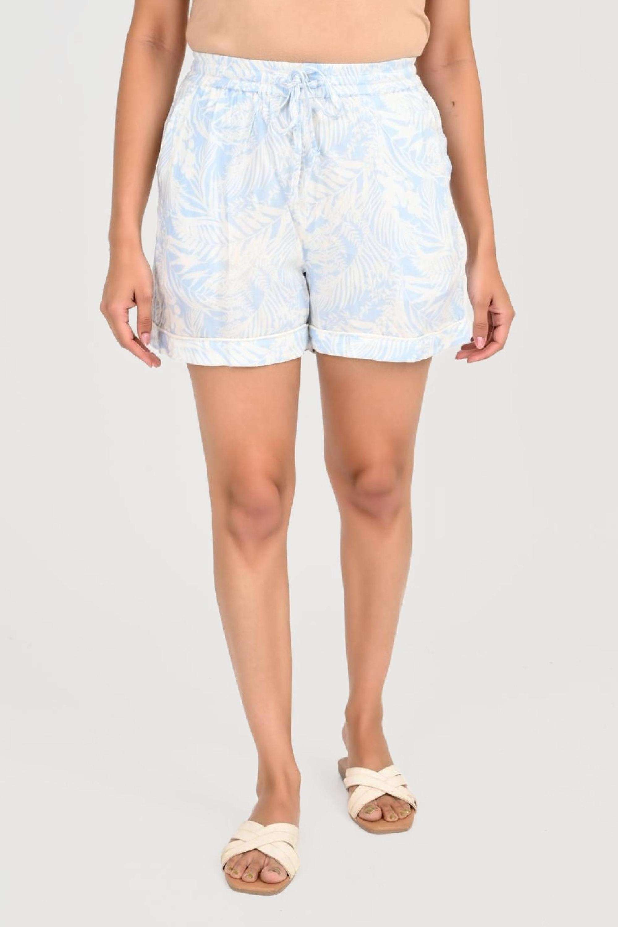 intune Regular Fit Full Length Rayon Women Casual Wear Shorts-picture-11