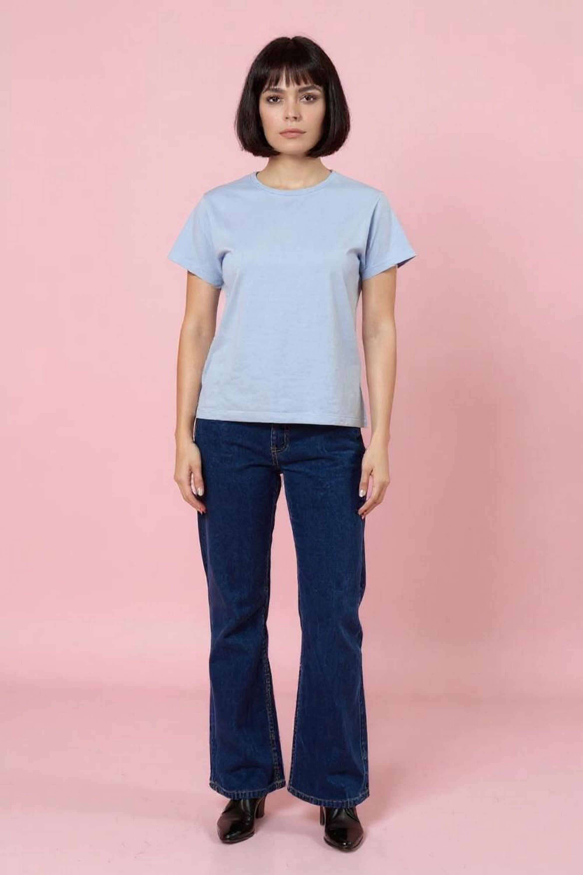 intune Textured Cotton Blend Round Neck Women Top-picture-10