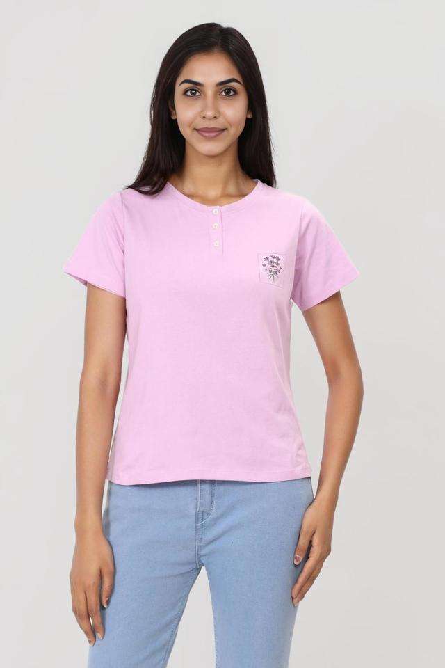 intune Printed Cotton Round Neck Women's T-Shirt-picture-28