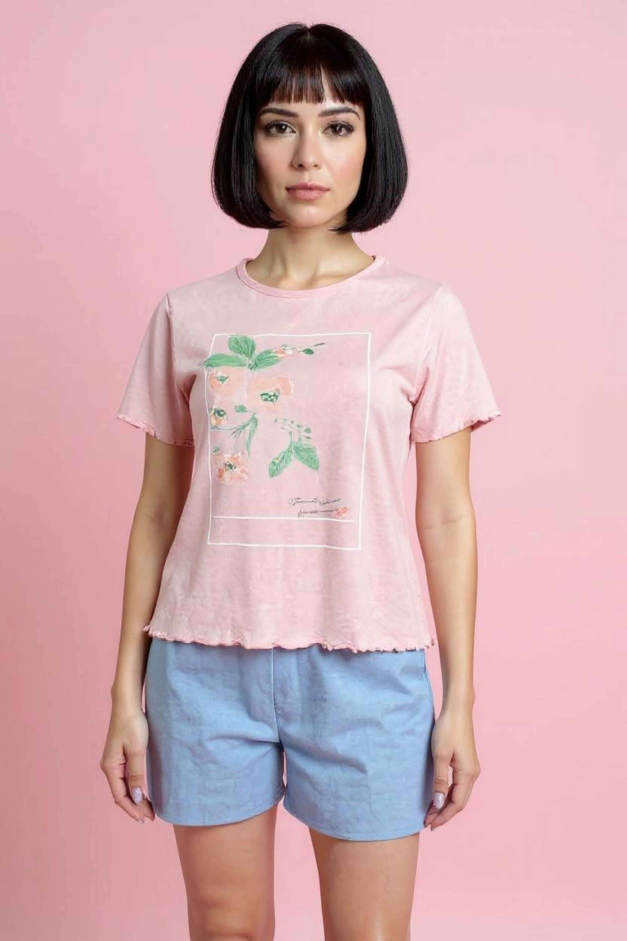 intune Solid Cotton Round Neck Women T-Shirt-picture-21
