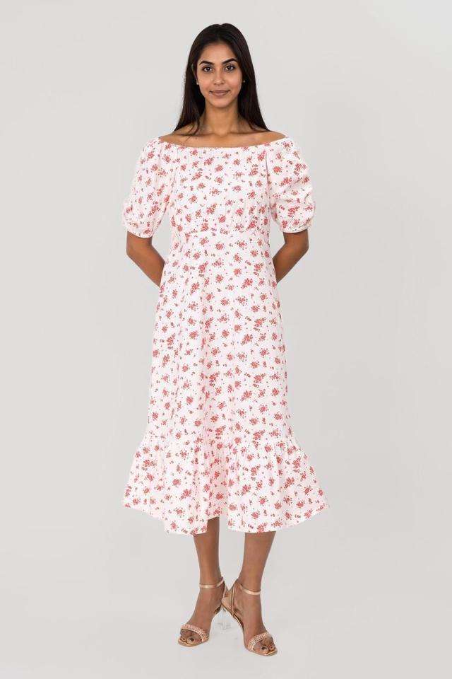 intune Printed Square Neck Cotton Women Dress-picture-13