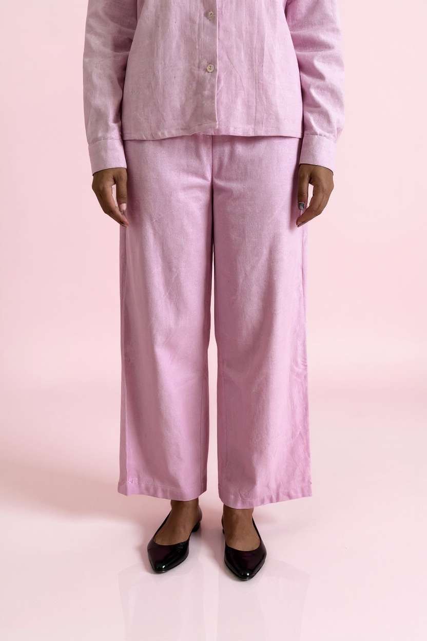 intune Solid Regular Fit Blended Fabric Women's Casual Wear Pants-picture-13