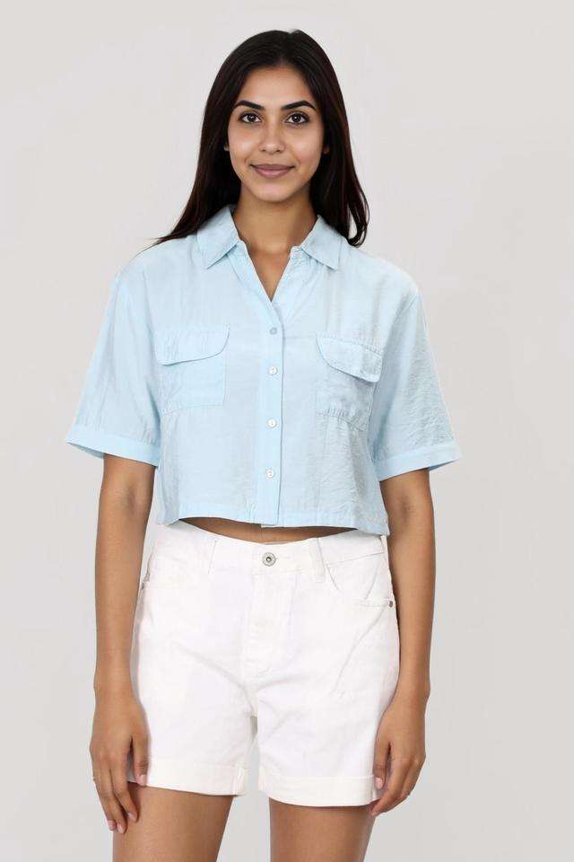 intune Solid Collared Polyester Women's Casual Wear Shirt-picture-20