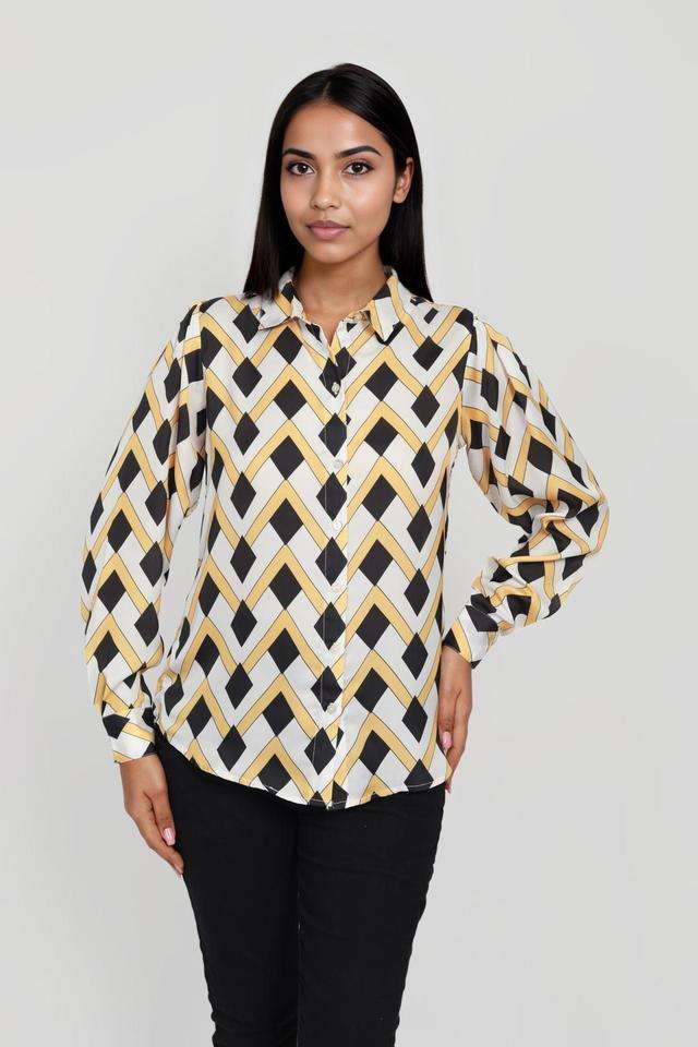 intune Printed Collared Polyester Women's Casual Wear Shirt-picture-30