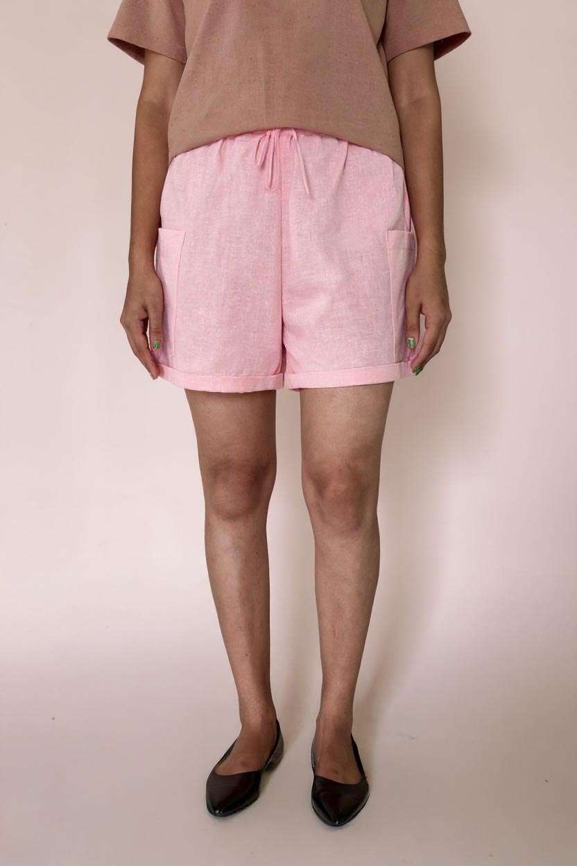 intune Regular Fit Above Knee Blended Fabric Women's Casual Wear Shorts-picture-11