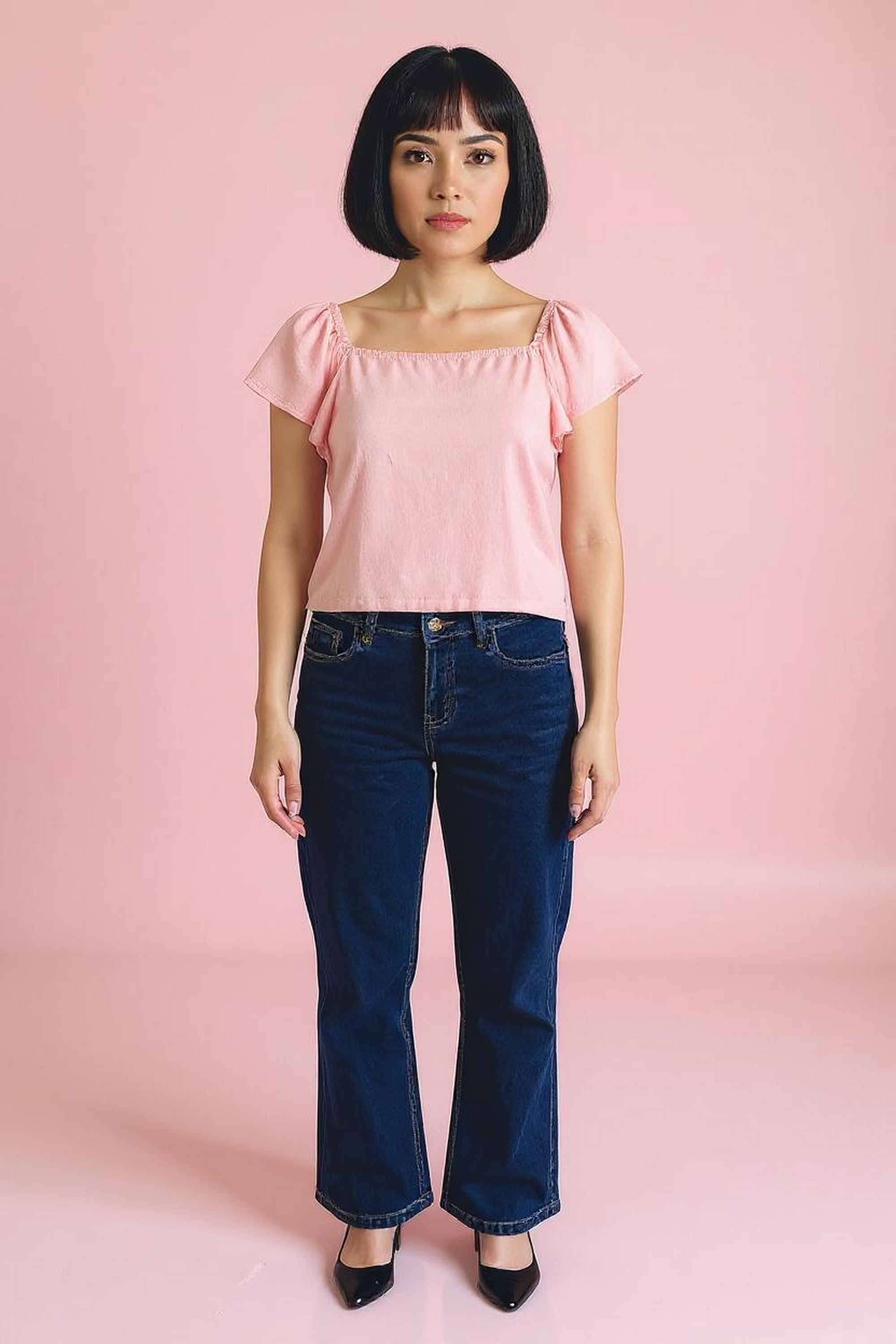 intune Solid Cotton Round Neck Women Top-picture-30