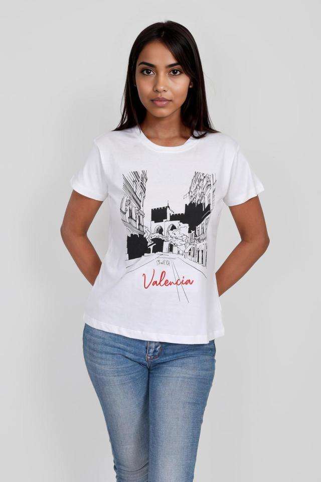 intune Printed Cotton Round Neck Women T-Shirt-picture-30