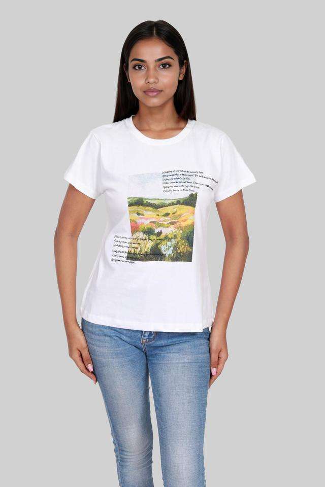 intune Printed Cotton Round Neck Women T-Shirt-picture-17