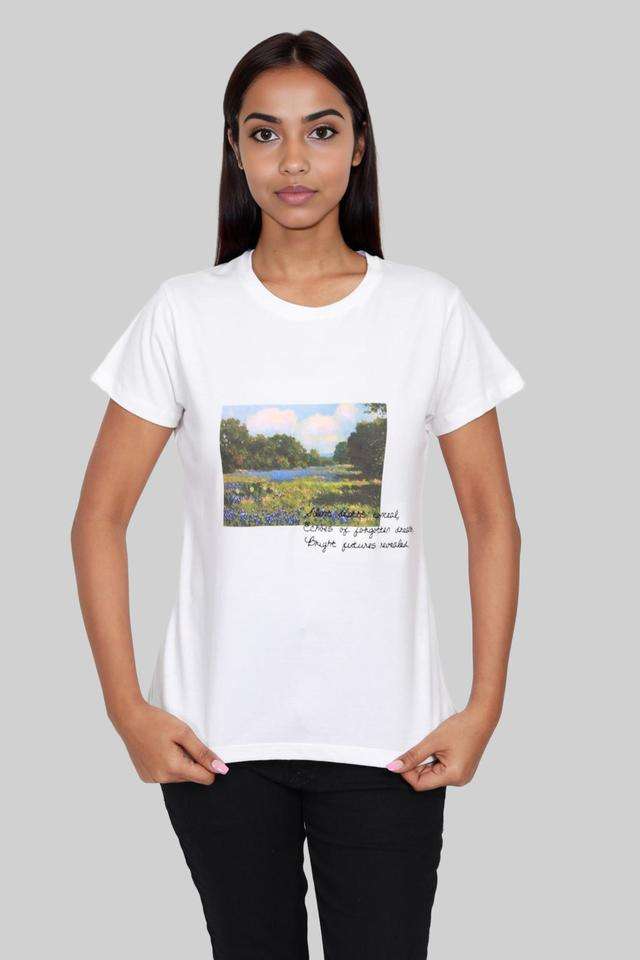 intune Printed Cotton Round Neck Women's T-Shirt-picture-10