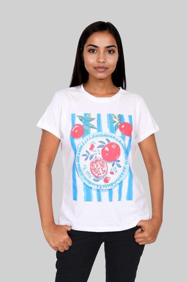 intune Printed Cotton Round Neck Women T-Shirt-picture-12