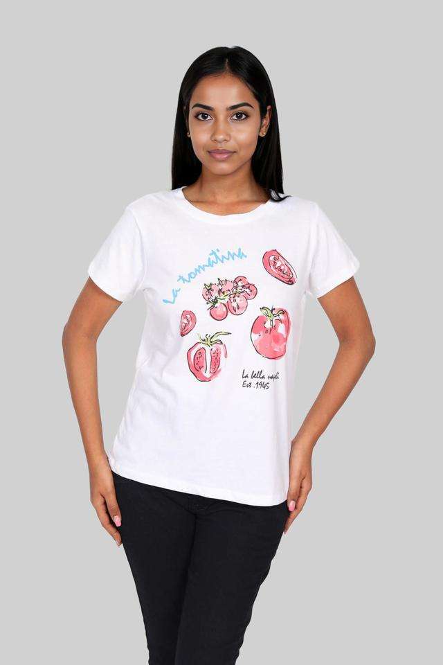 intune Printed Cotton Round Neck Women's T-Shirt-picture-20