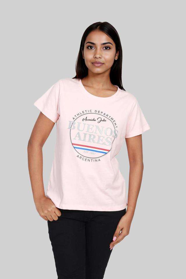 intune Embroidered Cotton Round Neck Women T-Shirt-picture-37