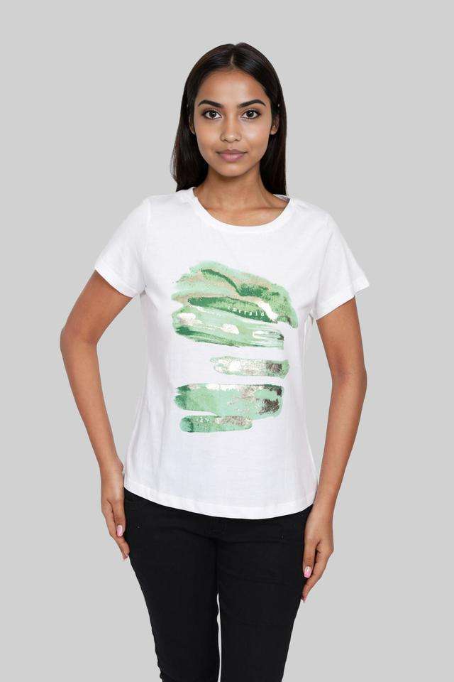 intune Printed Cotton Round Neck Women T-Shirt-picture-32
