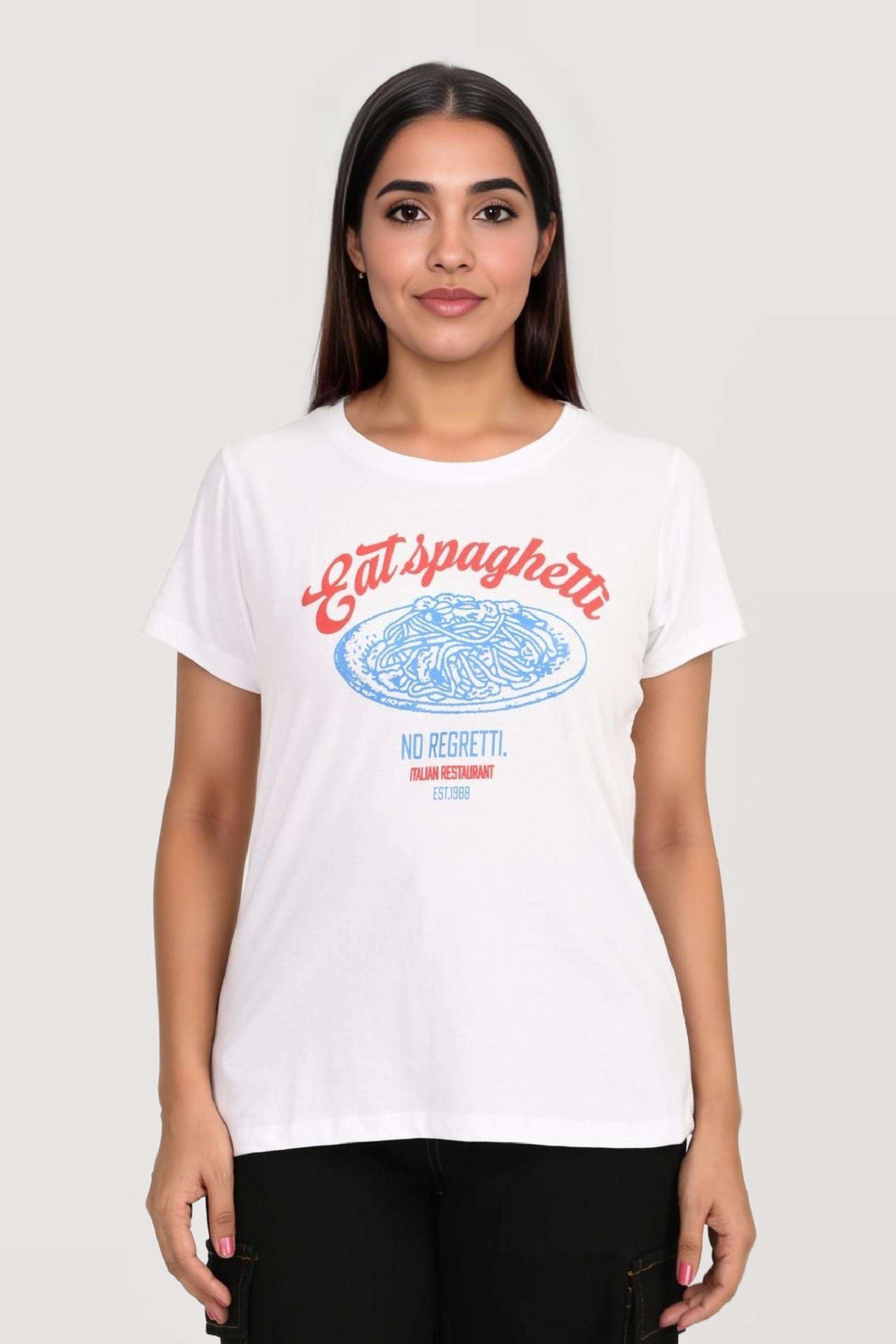 intune Block Print Cotton Round Neck Women T-Shirt-picture-11