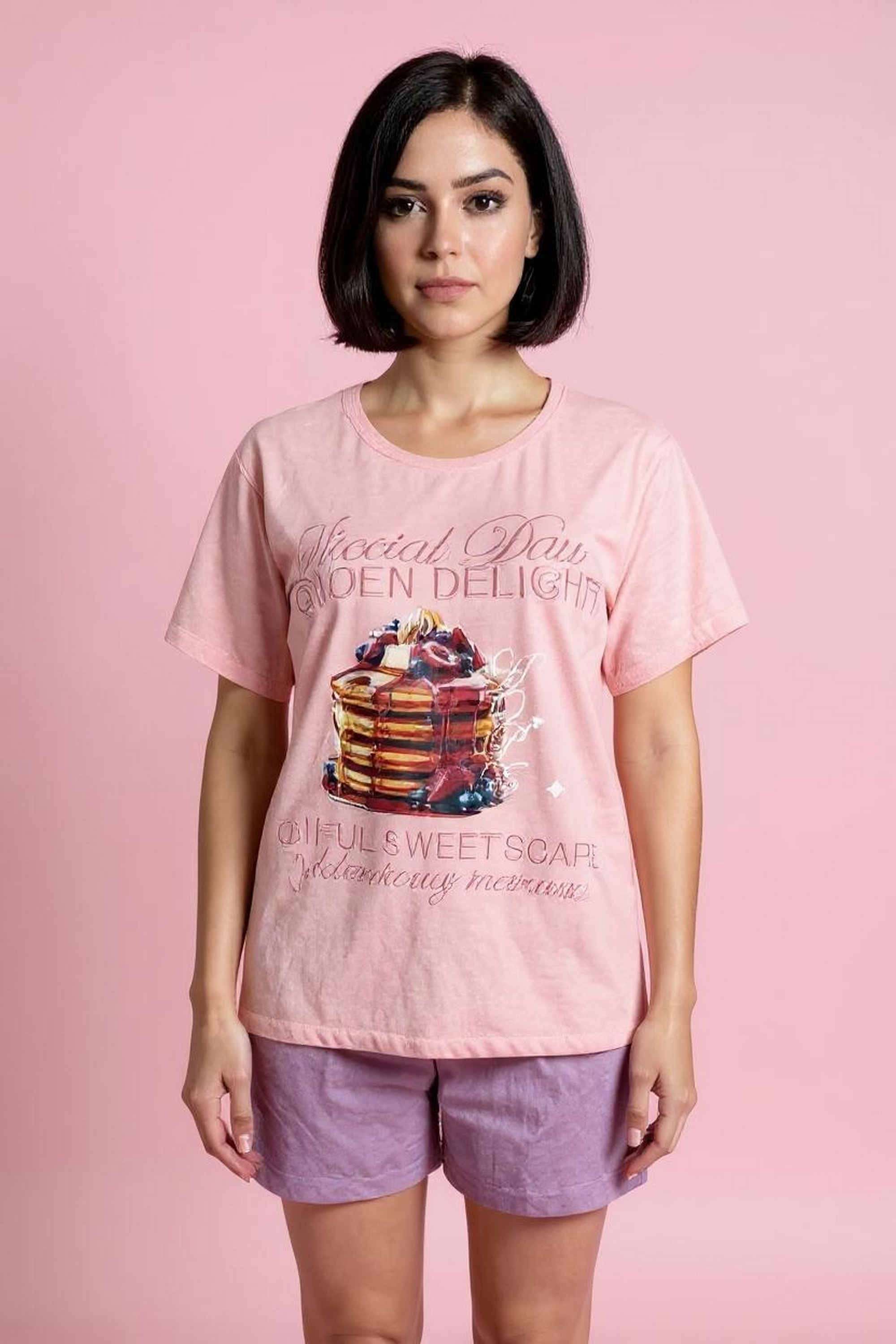 intune Printed Cotton Round Neck Women T-Shirt-picture-36