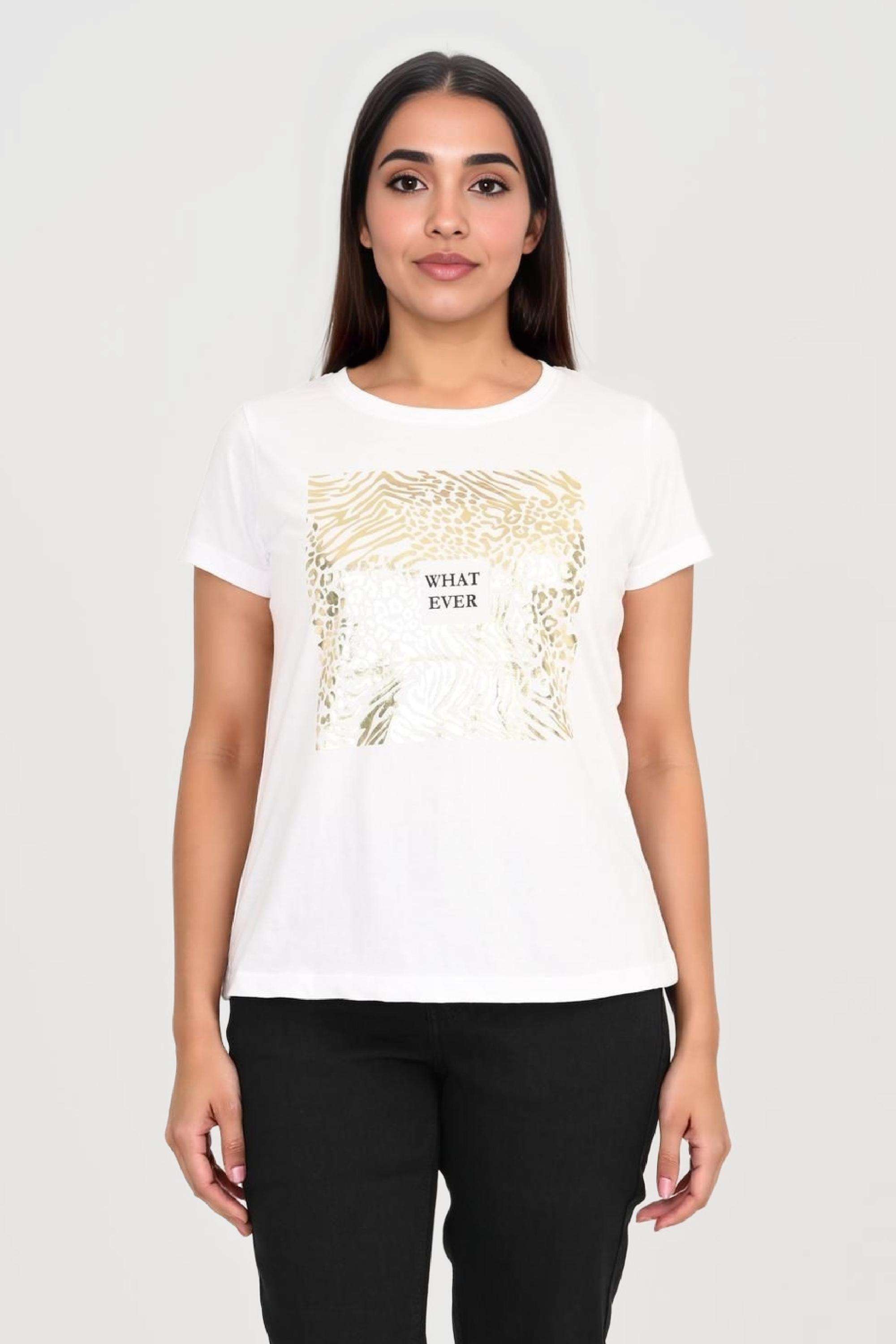 intune Printed Cotton Round Neck Women T-Shirt-picture-29