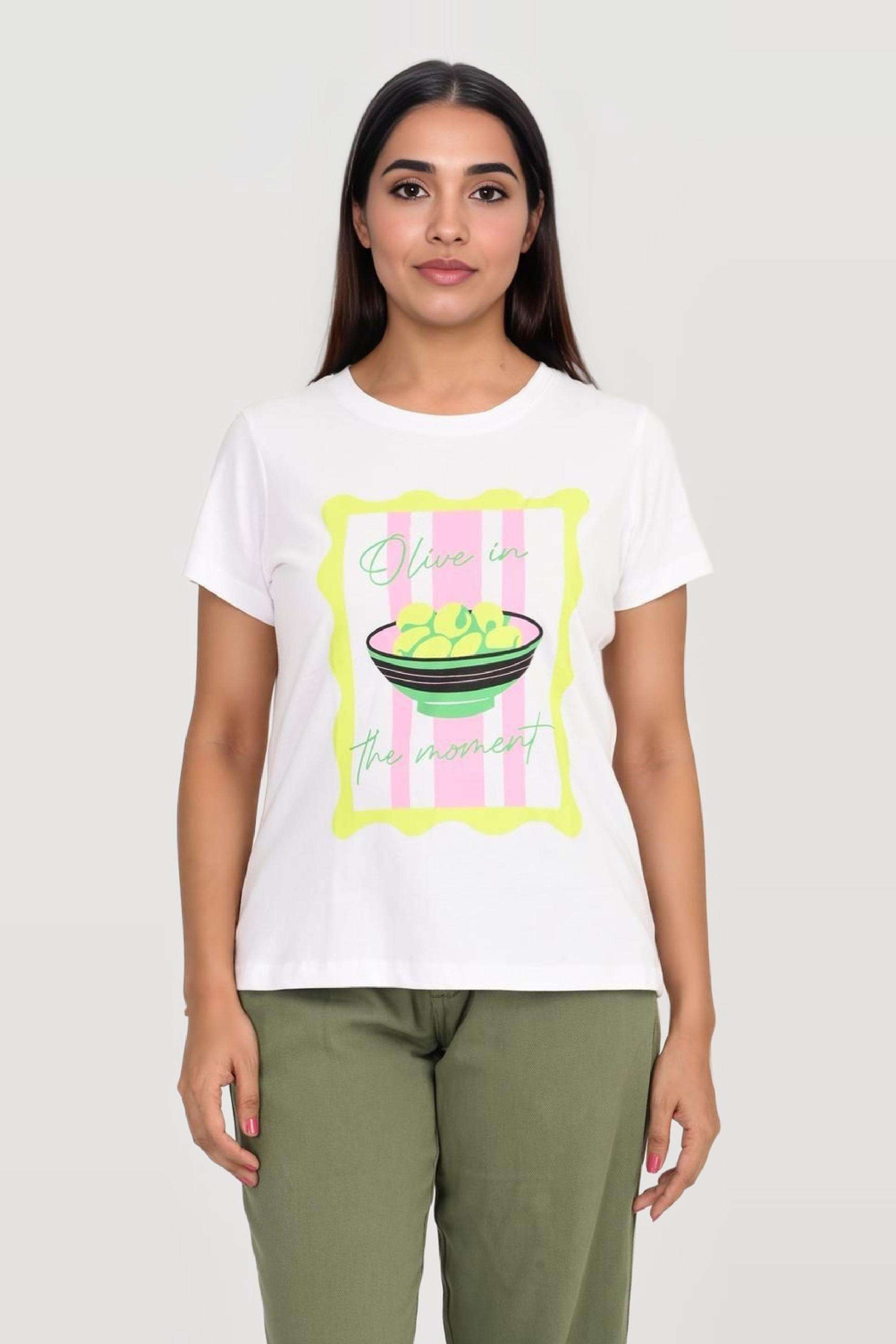 intune Printed Cotton Round Neck Women T-Shirt-picture-23