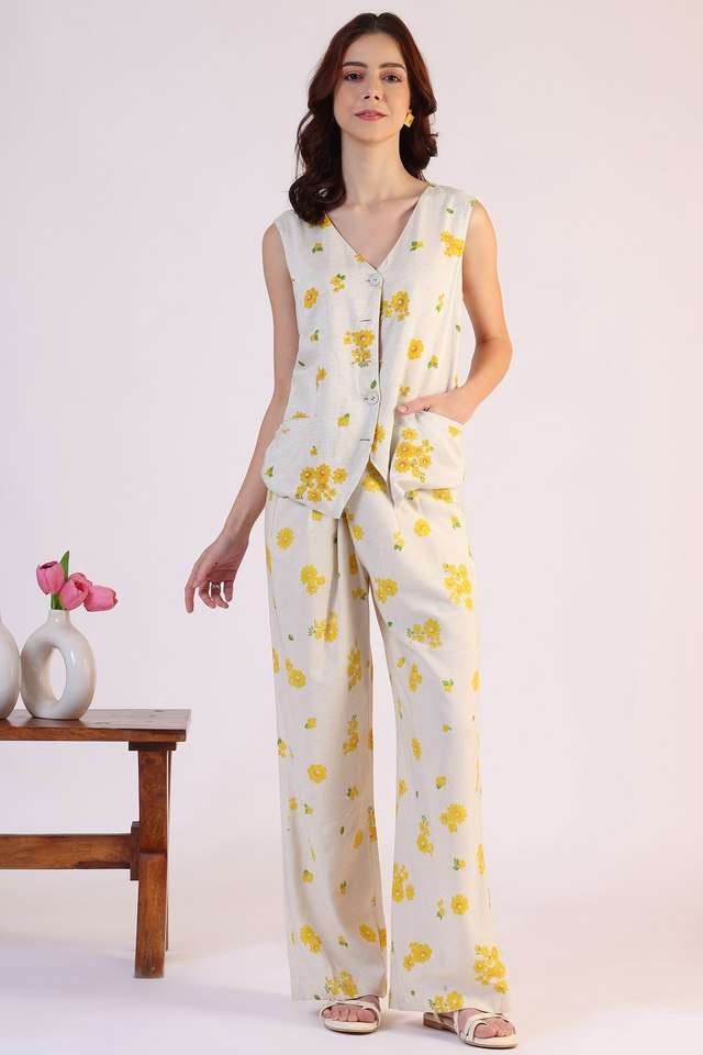 Floral-Rayon-Regular-Fit-Women-s-Co-Ord-Set