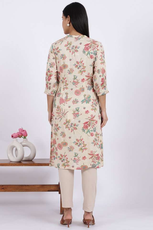 Floral-Viscose-Collared-Women-s-Festive-Wear-Kurta