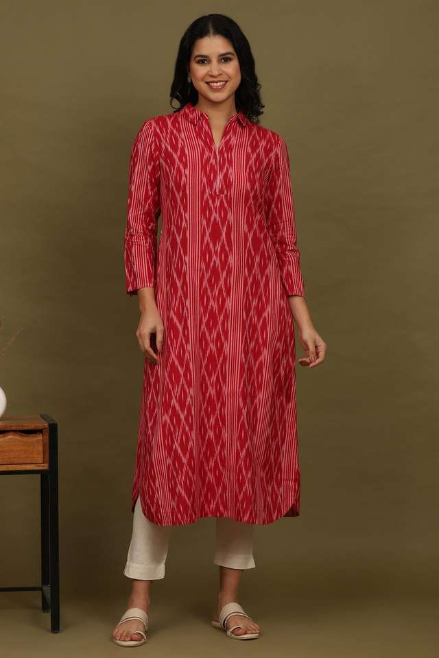 Printed-Blended-Fabric-Regular-Fit-Women-s-Kurta
