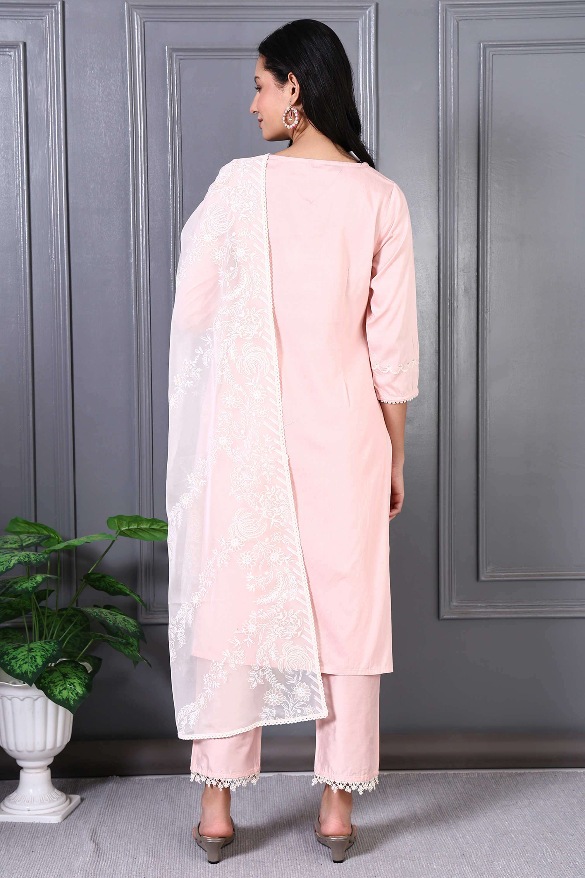 Embroidered-Knee-Length-Viscose-Woven-Women-s-Kurta-Set
