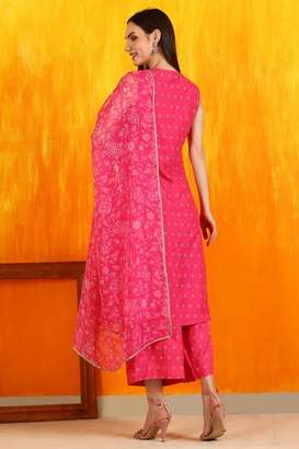 Printed-Viscose-Regular-Fit-Women-s-Kurta-Cropped-Pants-and-Dupatta-Set