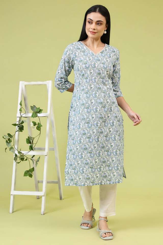 Printed-Blended-Fabric-Regular-Fit-Women-s-Kurta