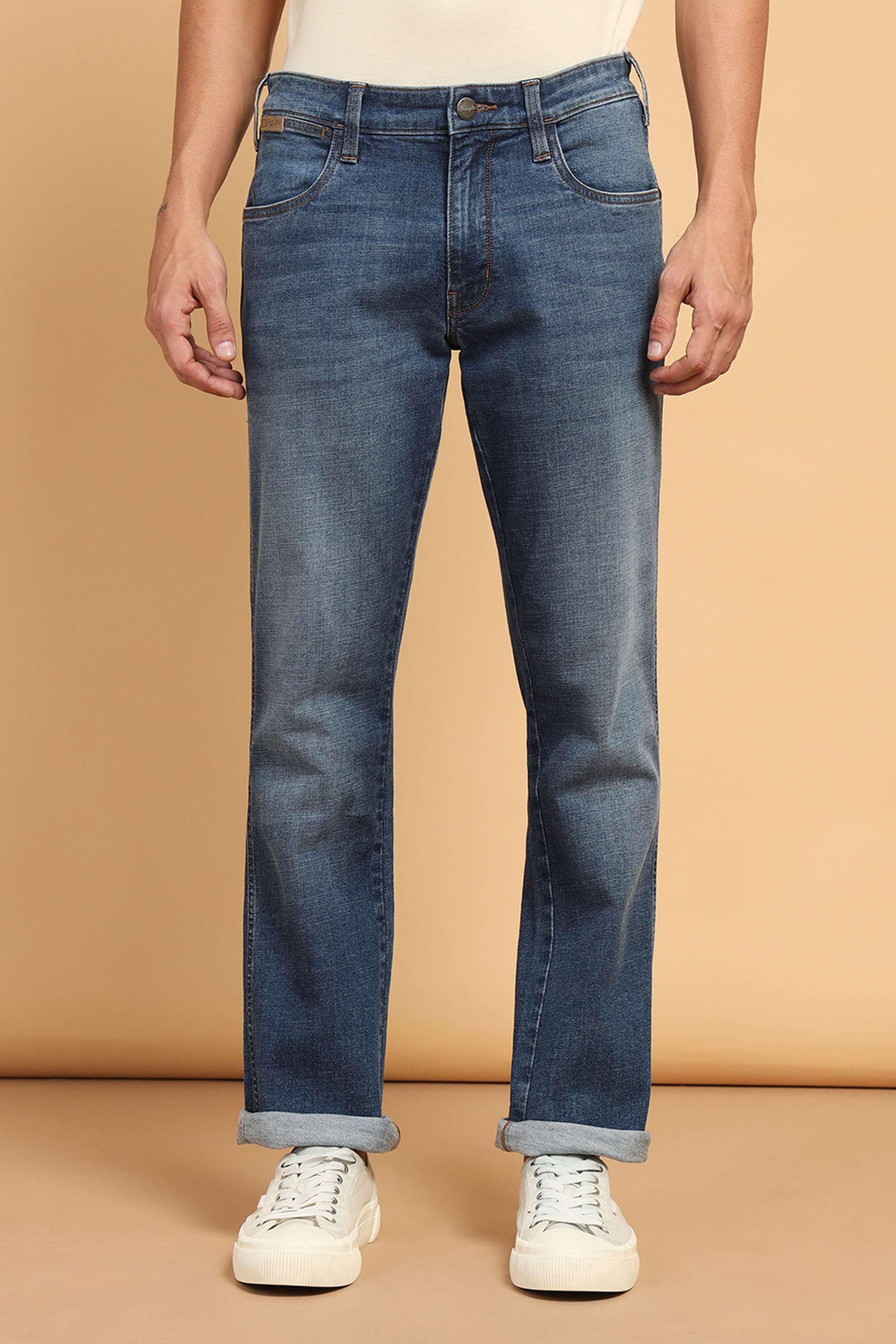 Light-Wash-Casual-Wear-Regular-Fit-Men-s-Jeans
