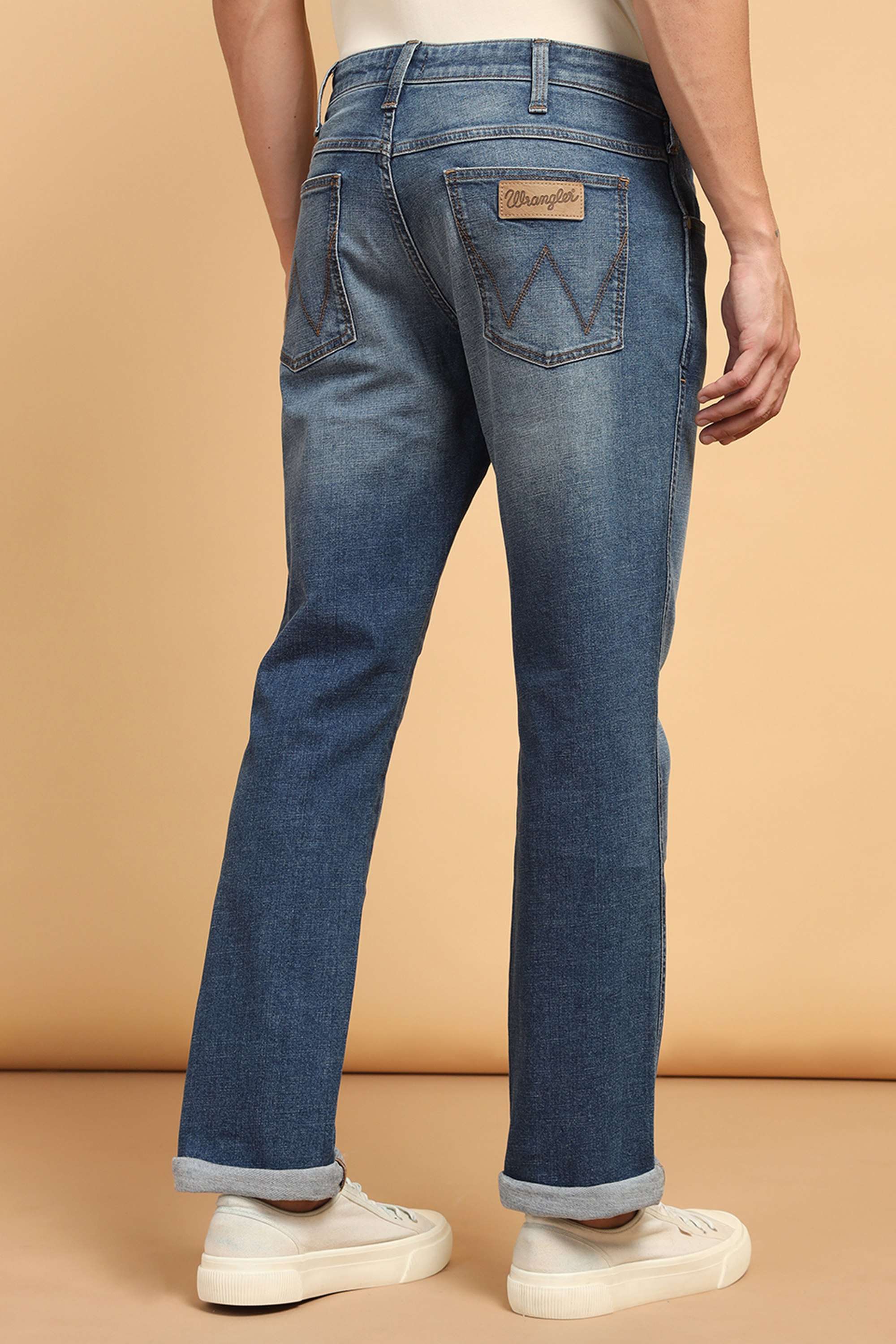 Light-Wash-Casual-Wear-Regular-Fit-Men-s-Jeans