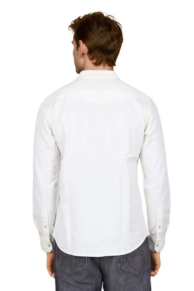 Solid-Cotton-Regular-Fit-Men-s-Casual-Wear-Shirt