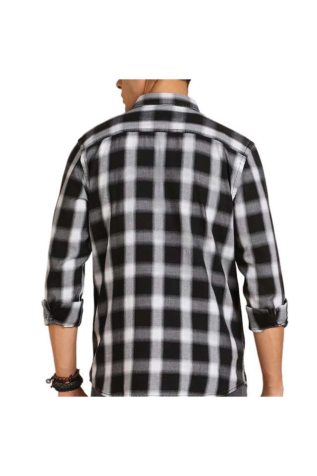 Solid-Cotton-Regular-Fit-Men-s-Casual-Wear-Shirt