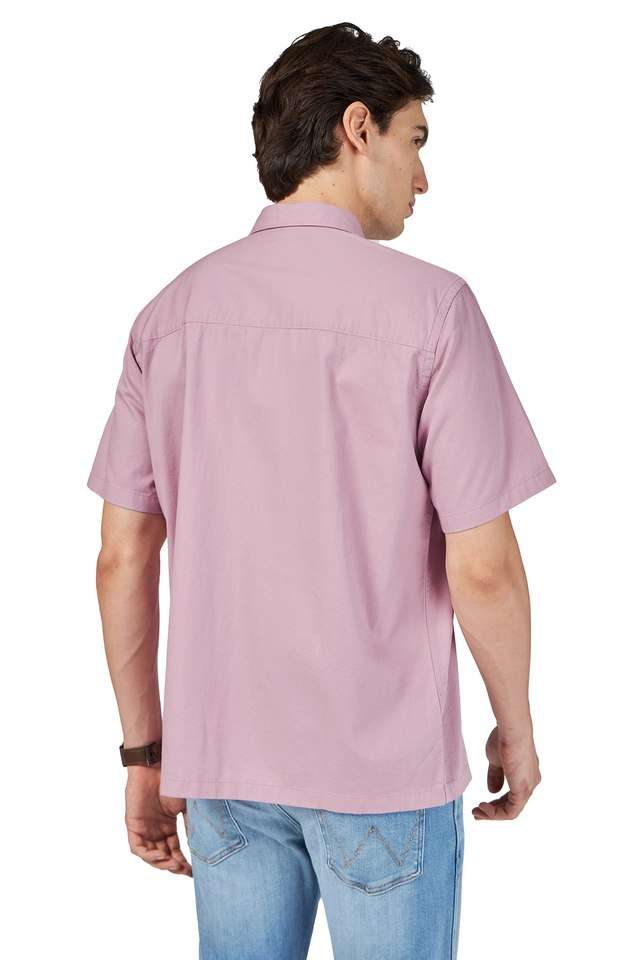 Solid-Cotton-Regular-Fit-Men-s-Casual-Wear-Shirt