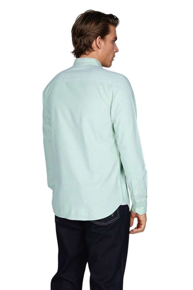 Solid-Cotton-Regular-Fit-Men-s-Casual-Wear-Shirt