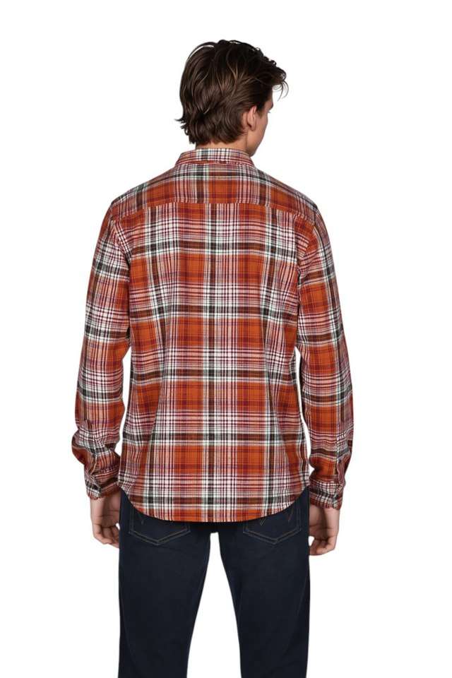 Solid-Cotton-Regular-Fit-Men-s-Casual-Wear-Shirt