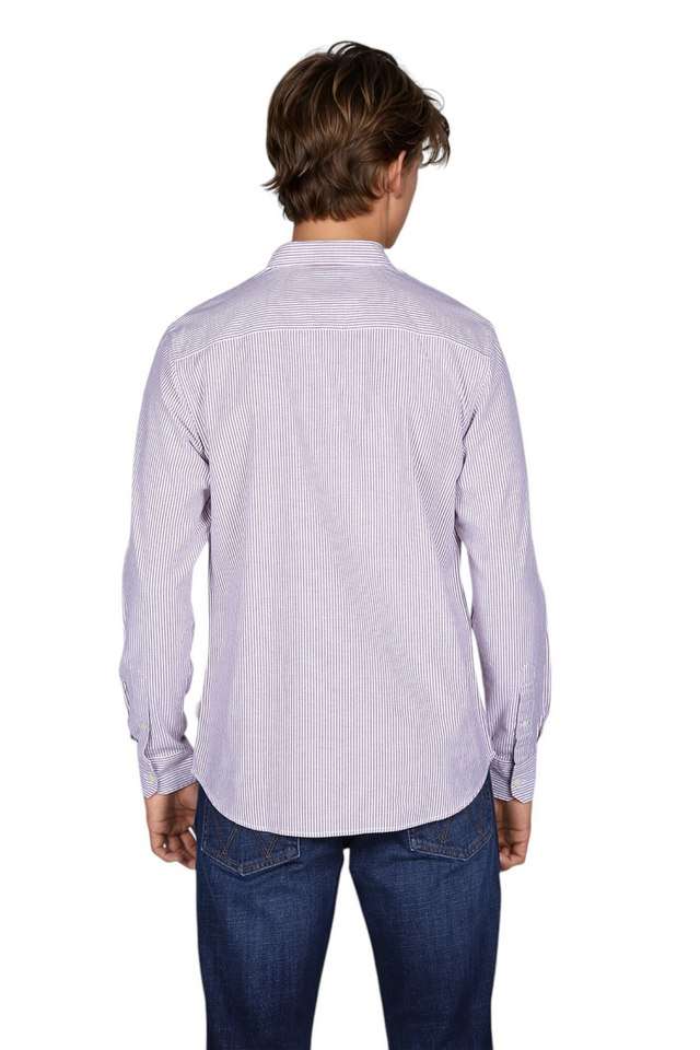 Solid-Cotton-Regular-Fit-Men-s-Casual-Wear-Shirt