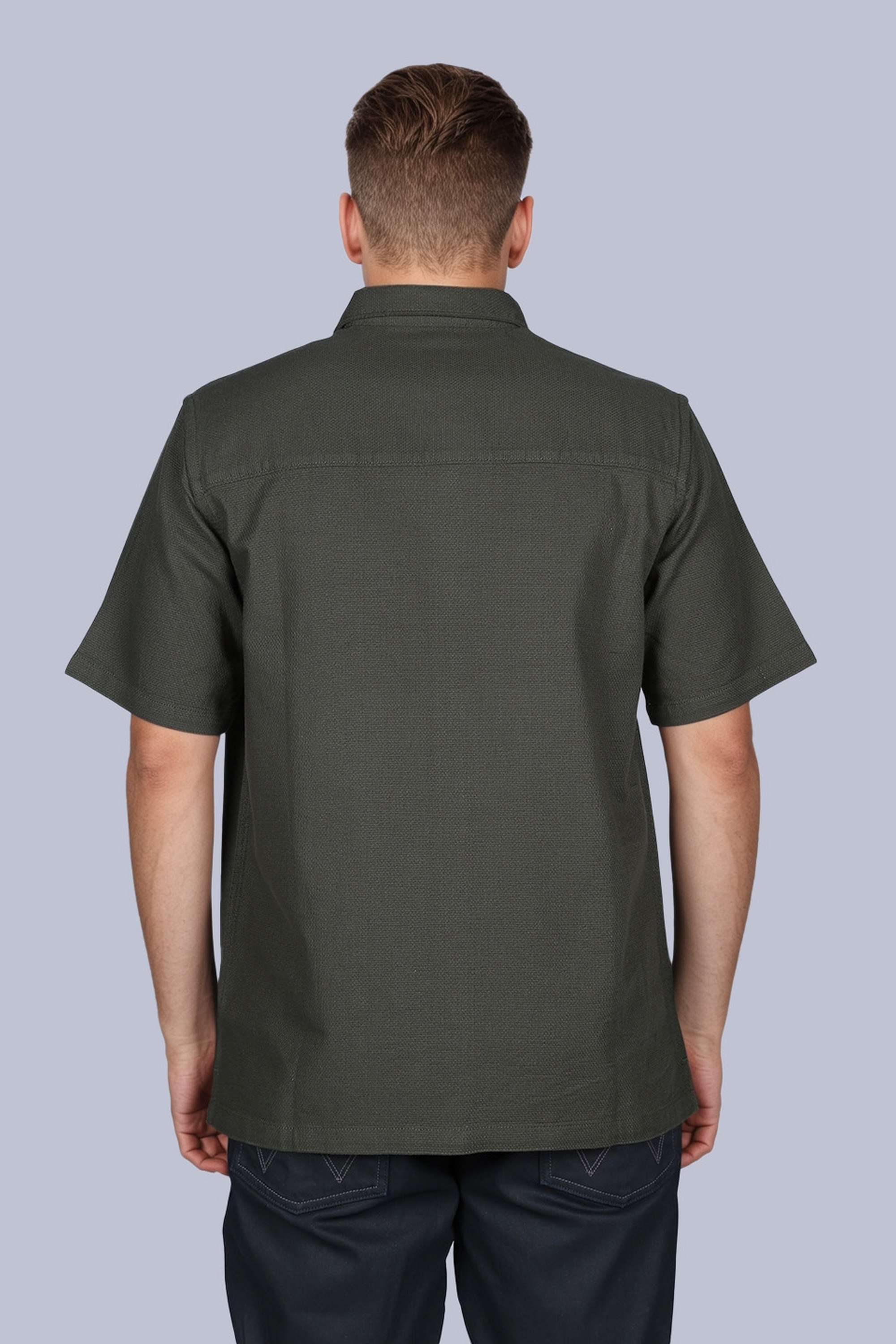 Solid-Cotton-Regular-Fit-Men-s-Shirt