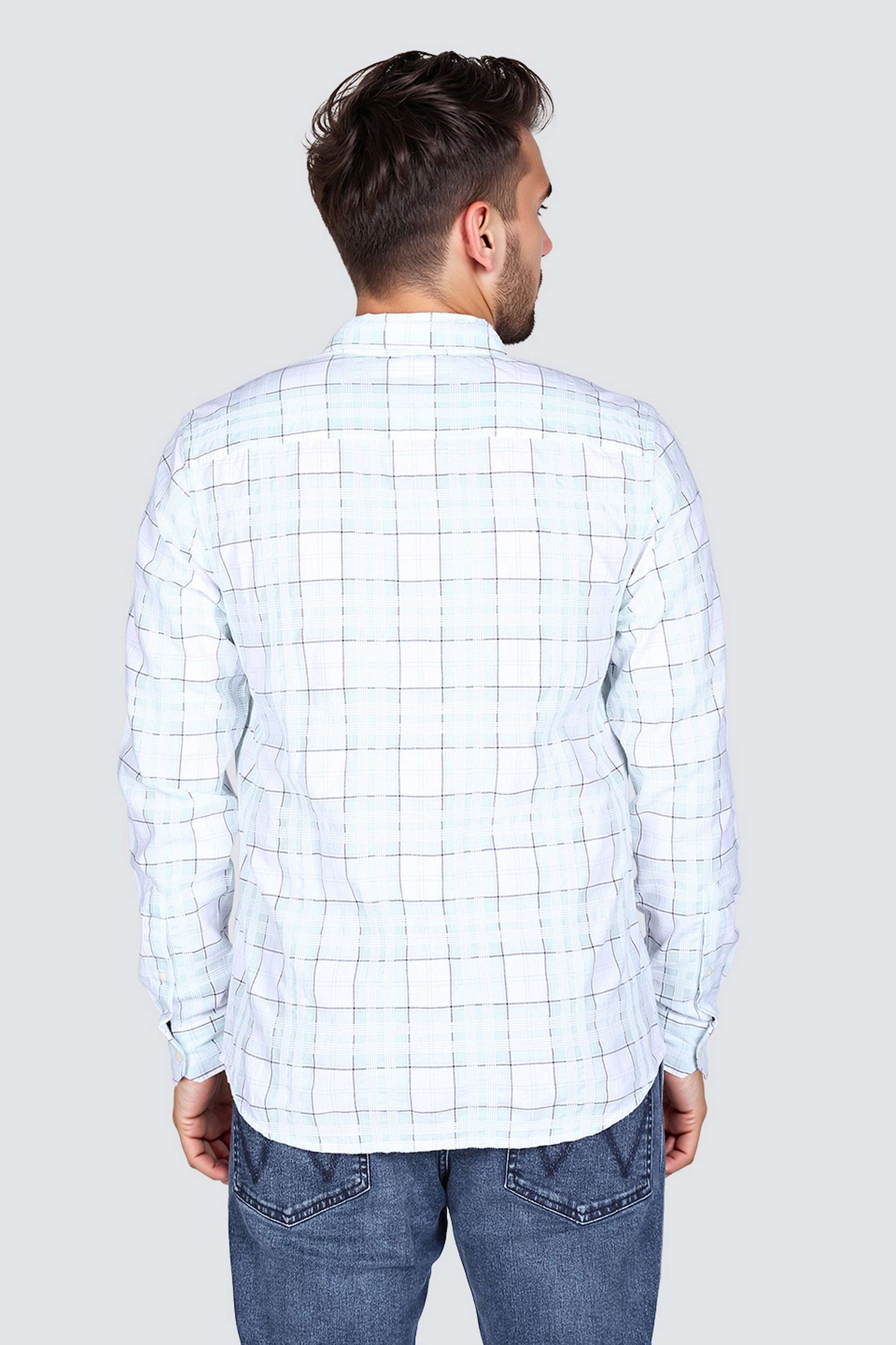 Solid-Cotton-Regular-Fit-Men-s-Shirt